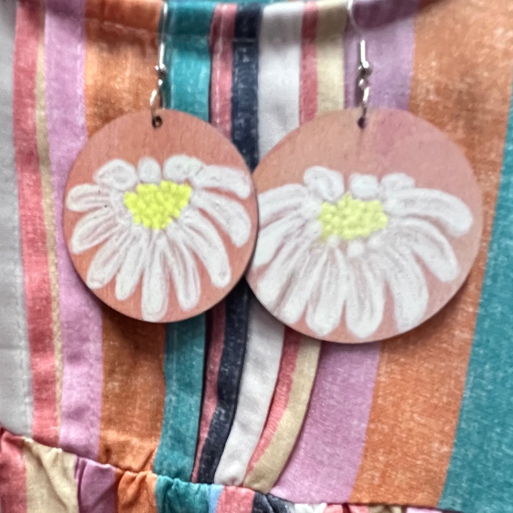 Hand painted earrings